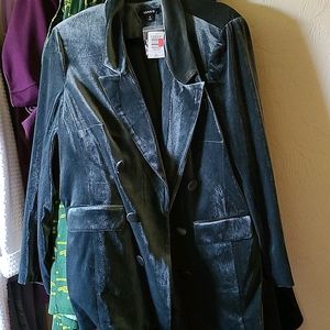 Velour blazer